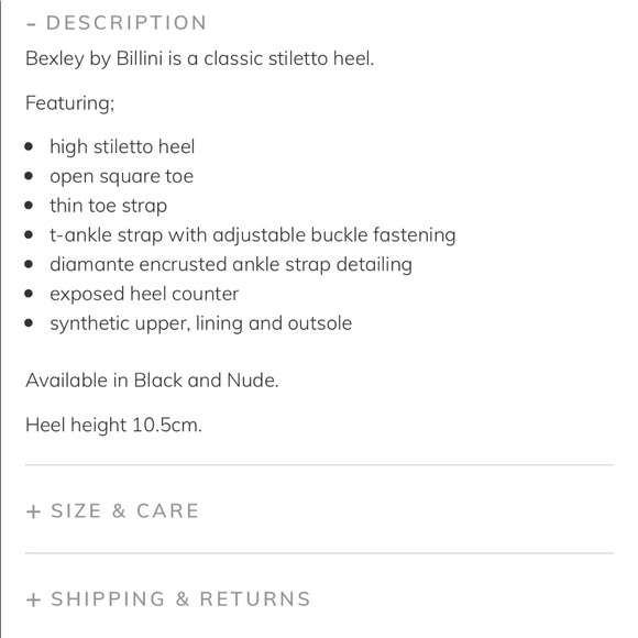 billini bexley black thin strap crystal diamante ankle strap high heels size 7 - Picture 5 of 9